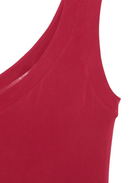 Max Mara asymmetric draped midi dress - Red