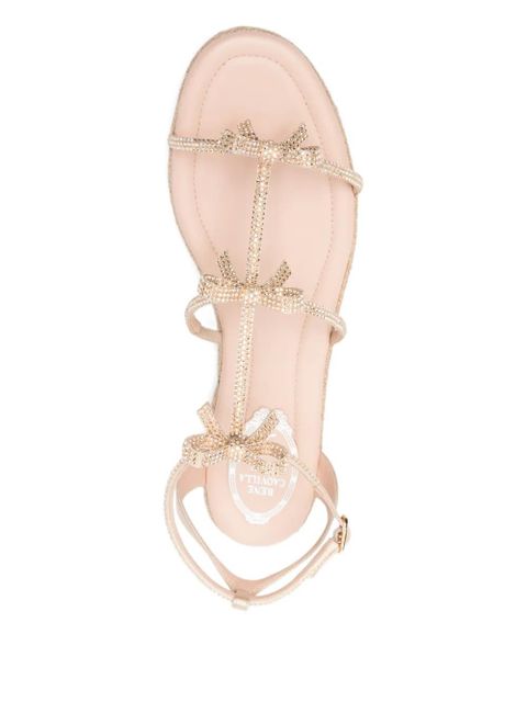 René Caovilla Caterina bow sandals - Neutrals