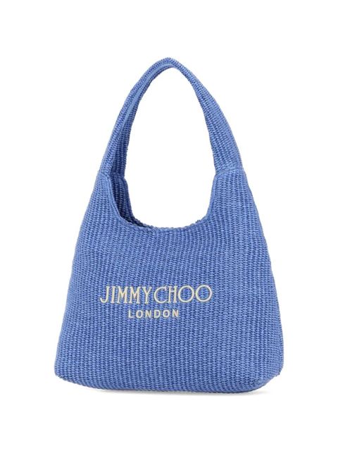 Jimmy Choo raffia shopping bag - Blue