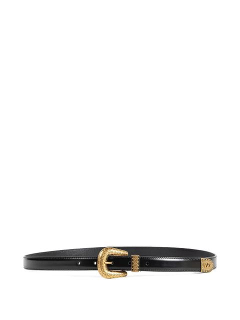 Valentino Garavani VLogo leather belt - Black - zdjęcie produktu nr 1