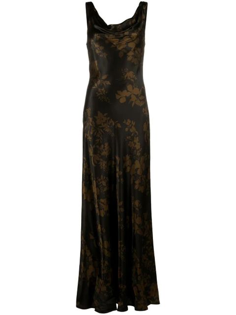 Reformation Annabelle silk gown - Black - zdjęcie produktu nr 1