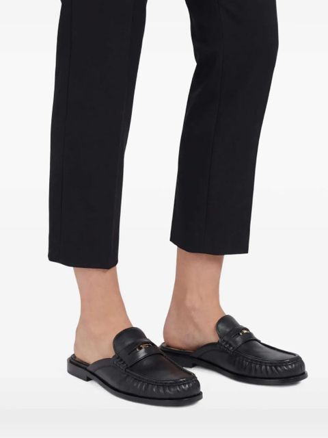 Burberry Cadet leather mules - Black