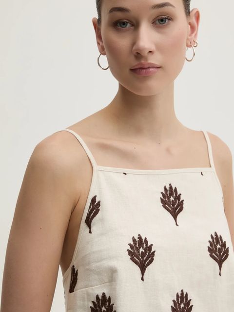 Abercrombie & Fitch sukienka lniana