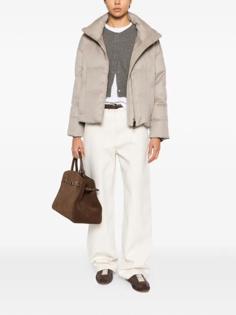 Max Mara quilted-pattern padded jacket - Neutrals