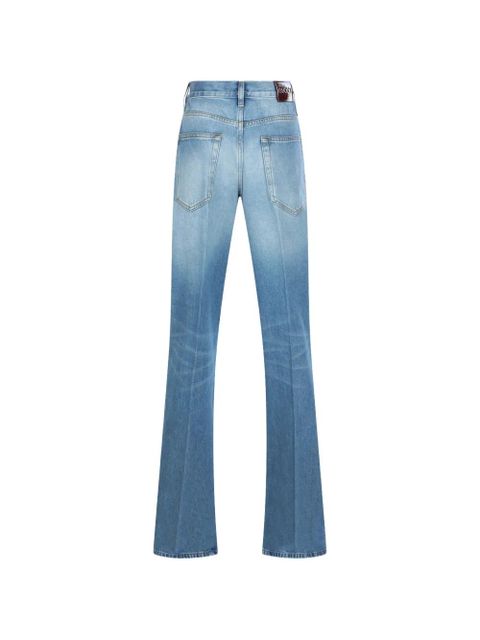Gucci logo-patch flared jeans - Blue - zdjęcie produktu nr 2