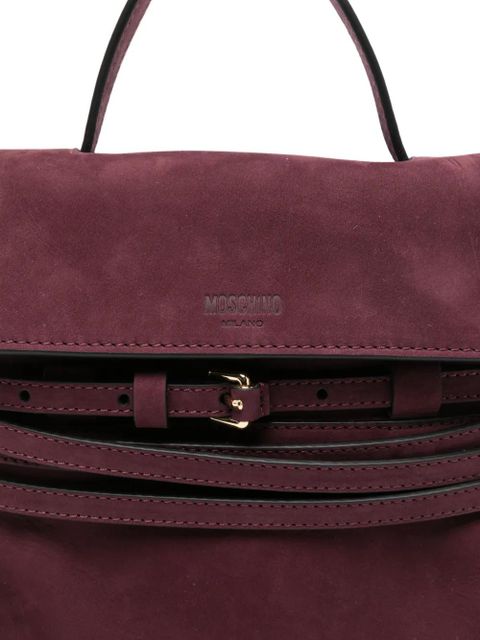 Moschino buckle-detail tote bag - Red