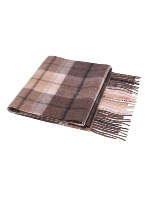 Maje checked fringed scarf - Brown - zdjęcie produktu nr 1