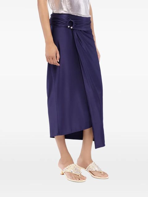 Rabanne draped midi skirt - Purple