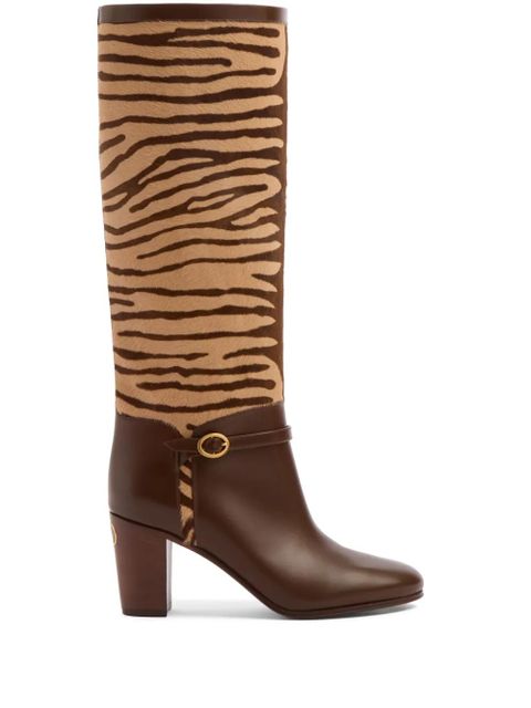 Valentino Garavani 75mm Pattie boots - Brown - zdjęcie produktu nr 1