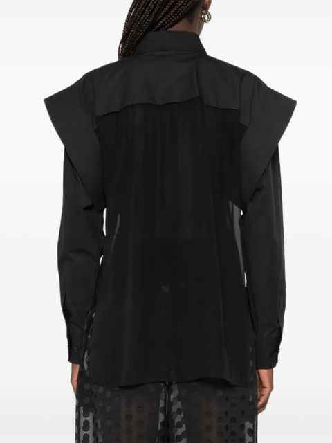 Lanvin patch pocket shirt - Black