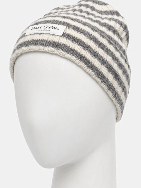 Marc O'Polo czapka wełniana kolor beżowy 600605401005