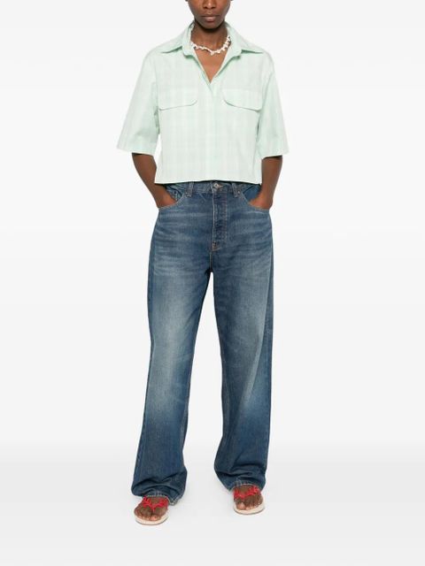 SANDRO checked shirt - Green - zdjęcie produktu nr 2