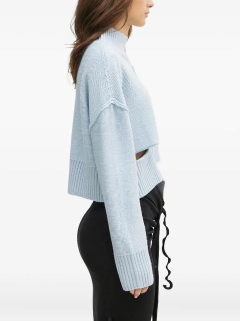 MM6 Maison Margiela high-neck sweater - Blue