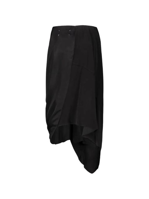 Maison Margiela draped midi skirt - Black - zdjęcie produktu nr 2