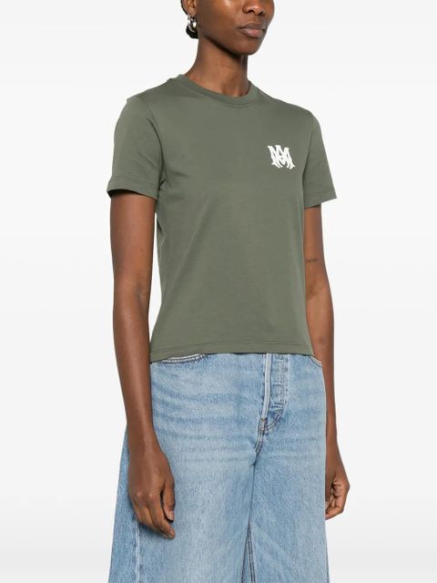 AMIRI logo-detail crew-neck T-shirt - Green - zdjęcie produktu nr 2