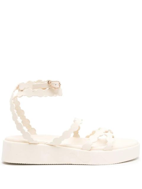 Ancient Greek Sandals Aspis flatform leather sandals - White - zdjęcie produktu nr 1