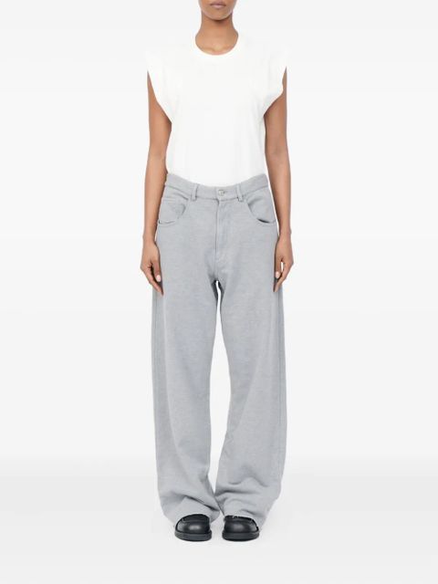 MM6 Maison Margiela Raw-hem trousers - Grey - zdjęcie produktu nr 2