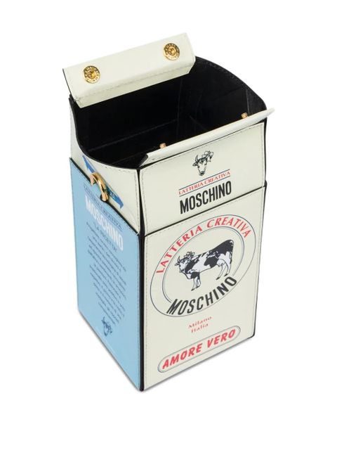 Moschino Milk Carton shoulder bag - White