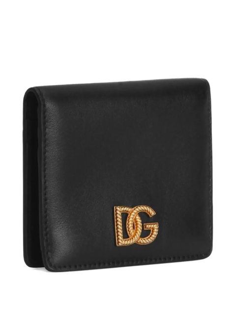 Dolce & Gabbana logo-plaque zip wallet - Black