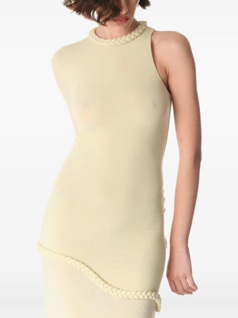 MANURÍ Candy one-sleeve maxi dress - Yellow