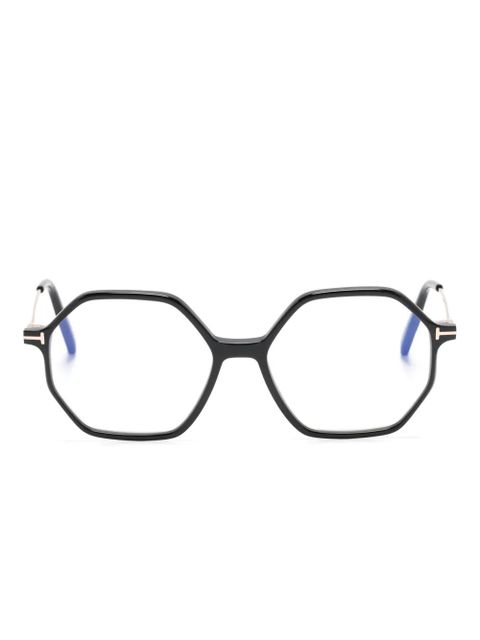 TOM FORD Eyewear geometric-frame glasses - Black - zdjęcie produktu nr 1