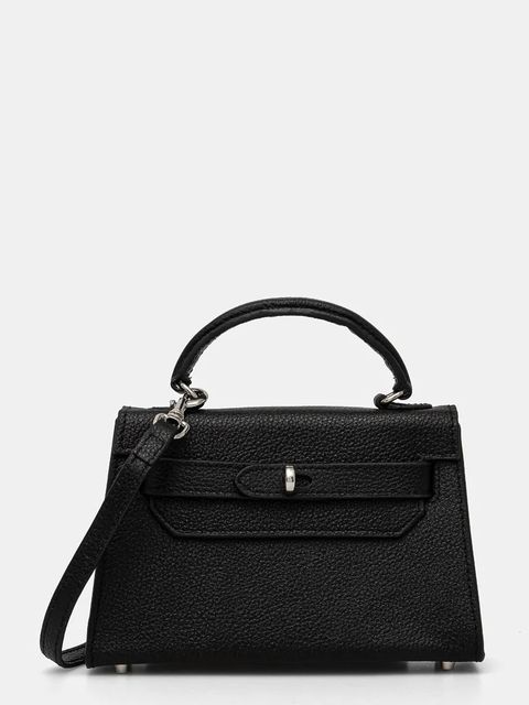 Silvian Heach torebka skórzana SANITA kolor czarny RCP25016BO - zdjęcie produktu nr 1