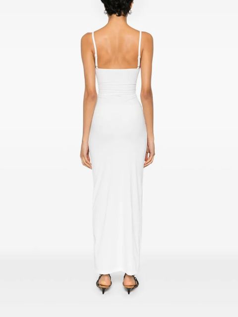 Christopher Esber Pierced Orbit maxi dress - White