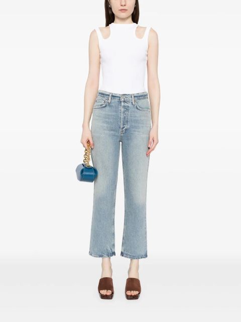 AGOLDE 90's pinch waist crop jeans - Blue - zdjęcie produktu nr 2