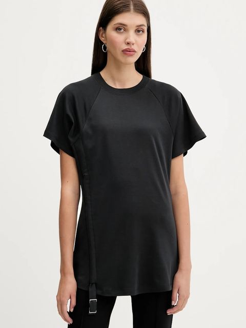 HUGO t-shirt bawełniany damski kolor czarny 50542762 - zdjęcie produktu nr 1