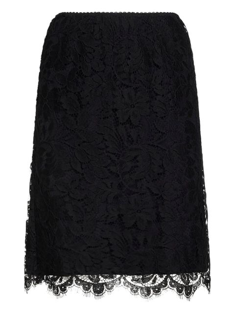 Chloé scalloped waistband lace skirt - Black - zdjęcie produktu nr 1