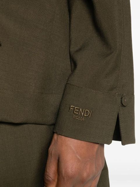 FENDI long-sleeve shirt - Green