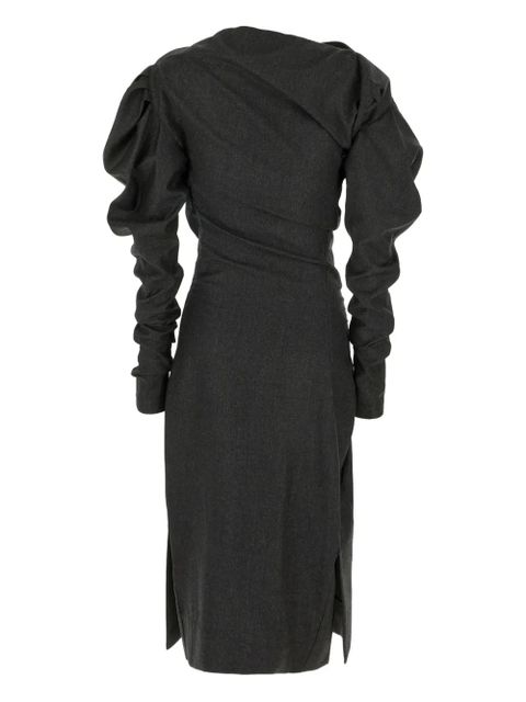 Vivienne Westwood LS Superbo midi dress - Grey