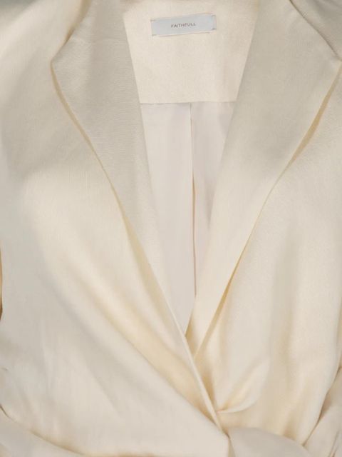 Faithfull the Brand Ida knot blouse - Neutrals