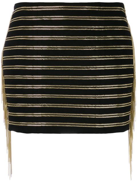 Balmain chain embellished skirt - Black - zdjęcie produktu nr 1