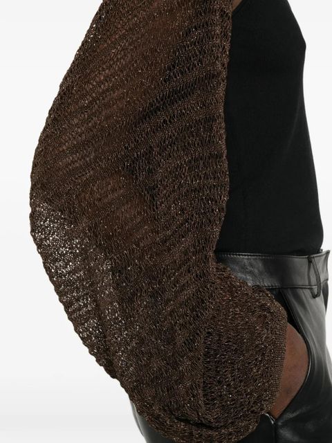 SOLOTRE long-sleeve cardigan - Brown