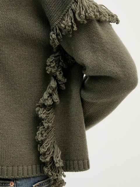 United Colors of Benetton sweter z dodatkiem wełny damski kolor zielony 191VD10EZ