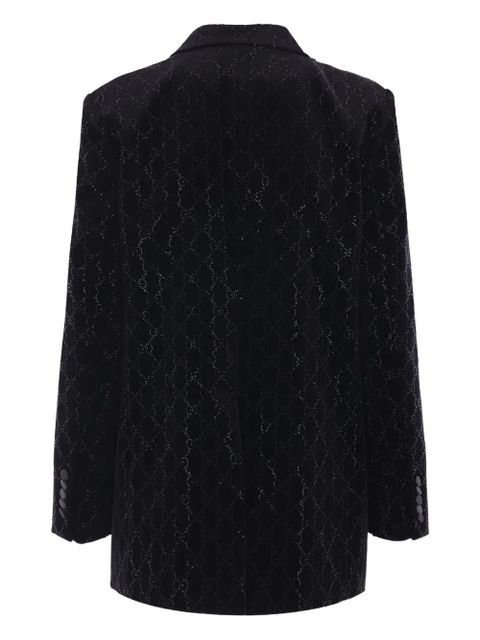 Gucci crystal-embellished velvet blazer - Black - zdjęcie produktu nr 2