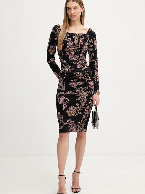 Marciano by Guess sukienka HOLLY kolor czarny midi dopasowana 5BGK15 6350A - zdjęcie produktu nr 2