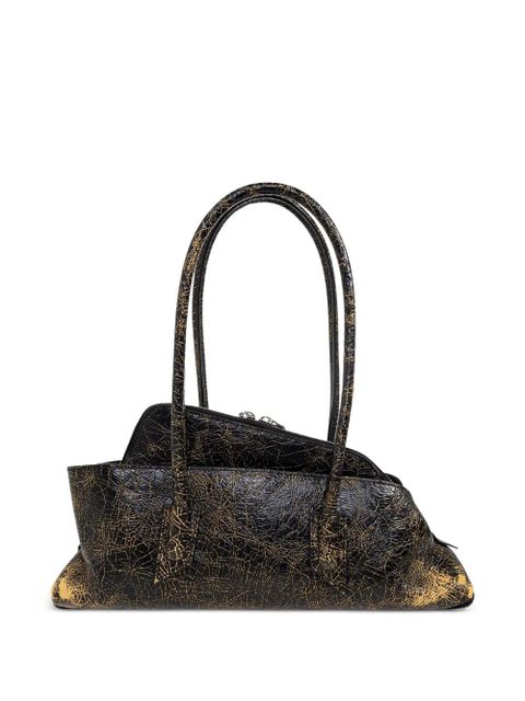 The Attico small La Passeggiata top-handle zip tote bag - Black