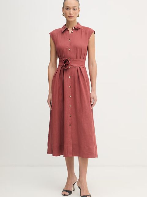 Marella sukienka koszulowa lniana VENTO - zdjęcie produktu nr 1