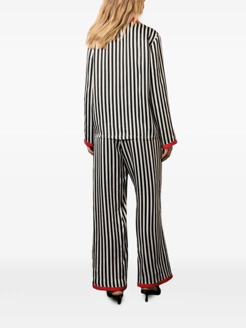 Sleeper The Bow striped pajama - Black