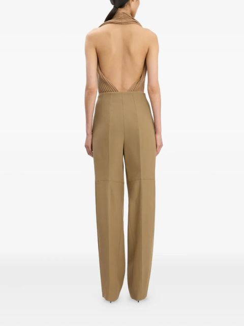 Victoria Beckham pleated panel trousers - Neutrals