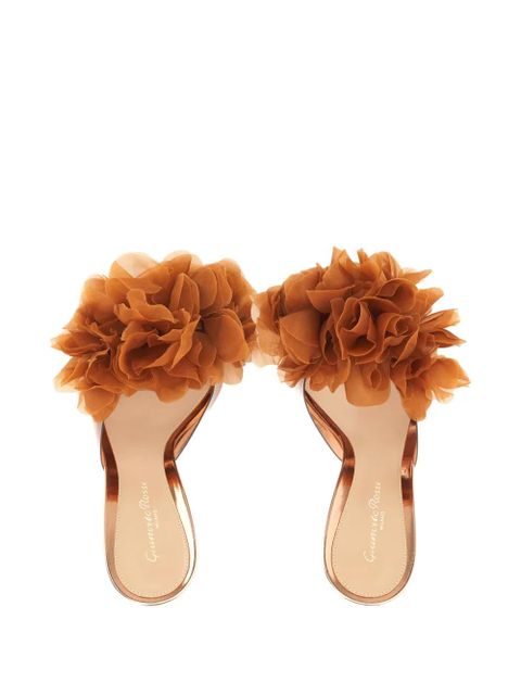 Gianvito Rossi Igea floral sandals - Neutrals