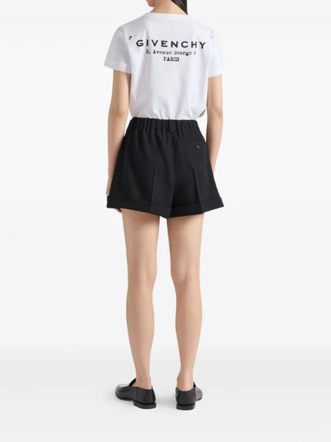 Givenchy pleated cuffed shorts - Black