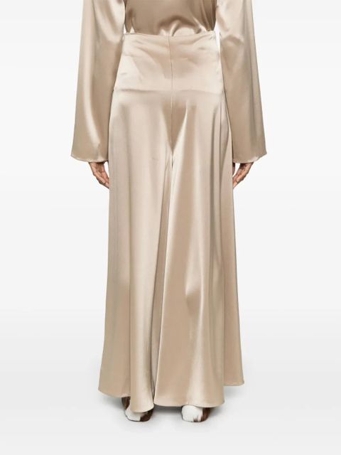Nanushka satin trousers - Neutrals