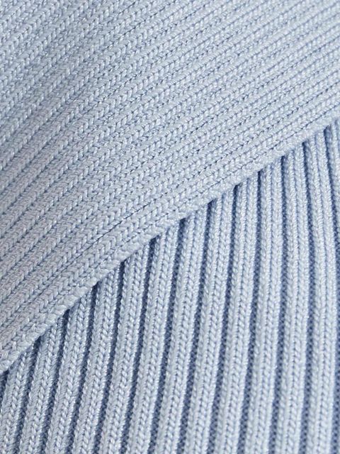 Simkhai ribbed cut-out vest - Blue