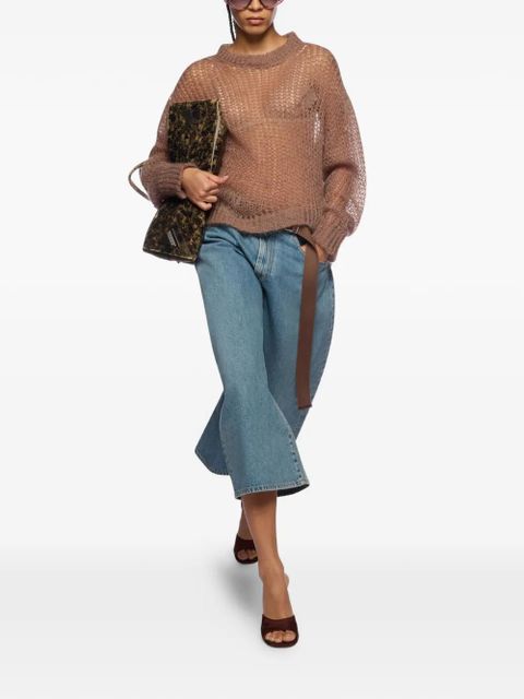 The Attico light safari knit sweater - Neutrals