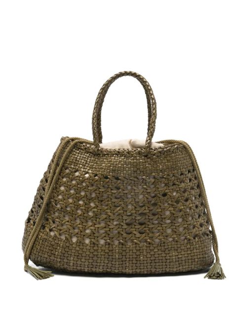 DRAGON DIFFUSION Santa Cano woven braided tote bag - Green - zdjęcie produktu nr 1