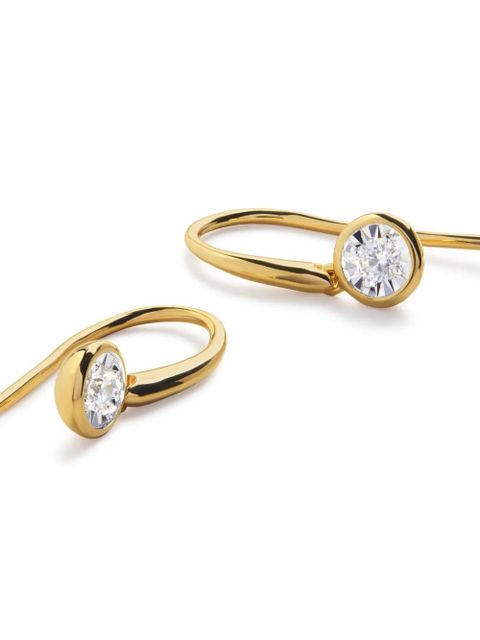 Monica Vinader 18kt yellow gold Wire earrings - zdjęcie produktu nr 2