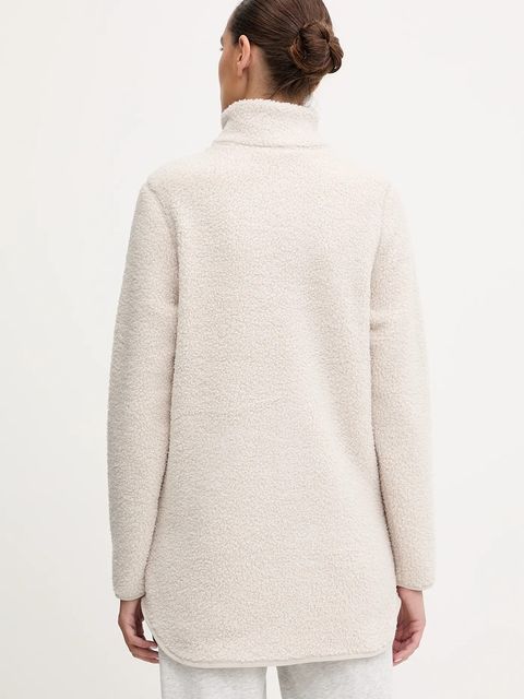 Jack Wolfskin bluza polarowa HIGH CURL kolor beżowy gładka A65074